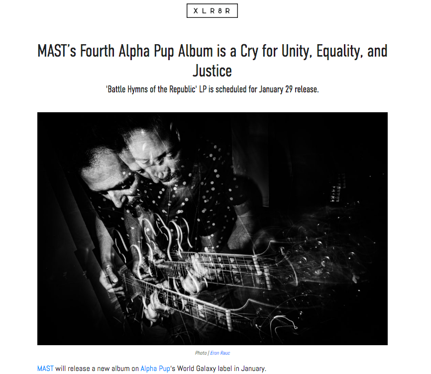 XLR8R coverage of Battle Hymns of the Republic